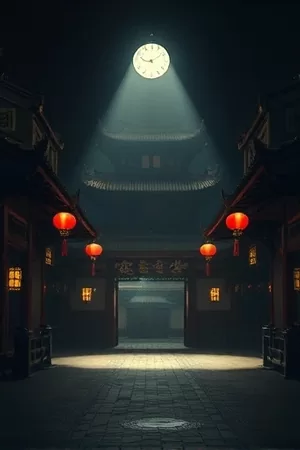 《纸鸢线断》竖版海报，屋檐上断线的风筝与暮色