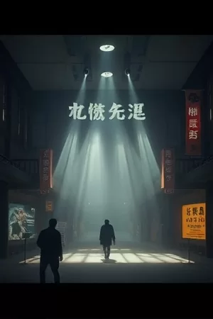 《冬日航线》竖版海报，结冰海面上的破冰船航线