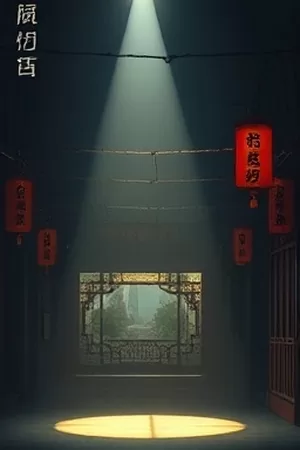 《无声电台》竖版海报，深夜直播间里的麦克风与暗灯